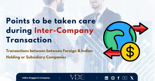Points to be taken care during Inter-Company transaction