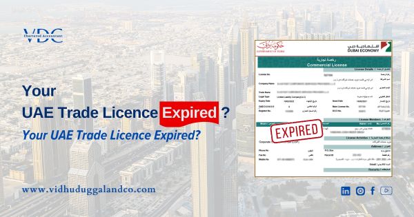 What happens if a trade license expires in the UAE?